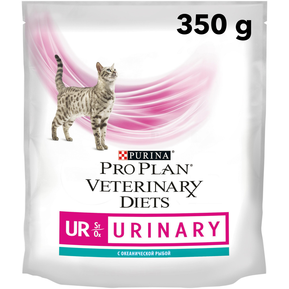 ПР0033154*6 Корм для кошек Veterinary Diets UR St/Ox при болезни нижних отделов мочевыводящих путей, океаническая рыба сух. 350г (упаковка - 6 шт) Pro Plan 