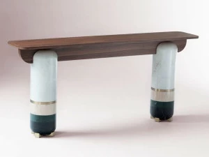 DOOQ Консоль из дерева и мрамора