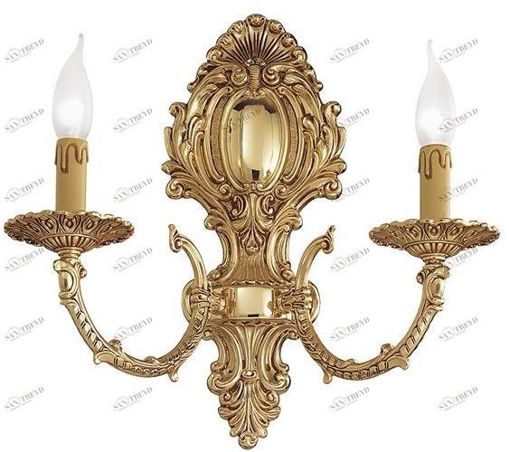 Possoni Illuminazione Французский золотой настенный светильник Ermes 099/a2