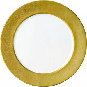 1020810 Royal Crown Derby Тарелка подстановочная 30см "Золотой край" Фарфор костяной