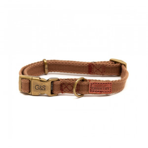 ПР0048472 Ошейник для собак Canvas 25х450-680мм коричневый Great&Small