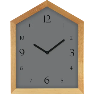 Часы настольные «Домик» 25х30 см цвет серый