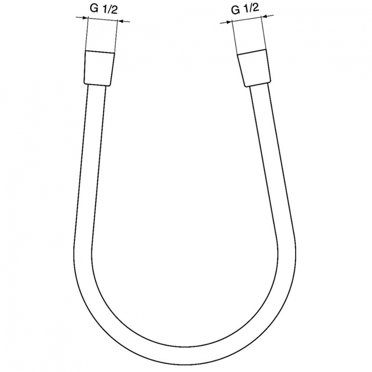 A4109A5 Пластиковый шланг для душа 1750 мм IDEALFLEX Ideal Standard IDEALRAIN - Вид №1