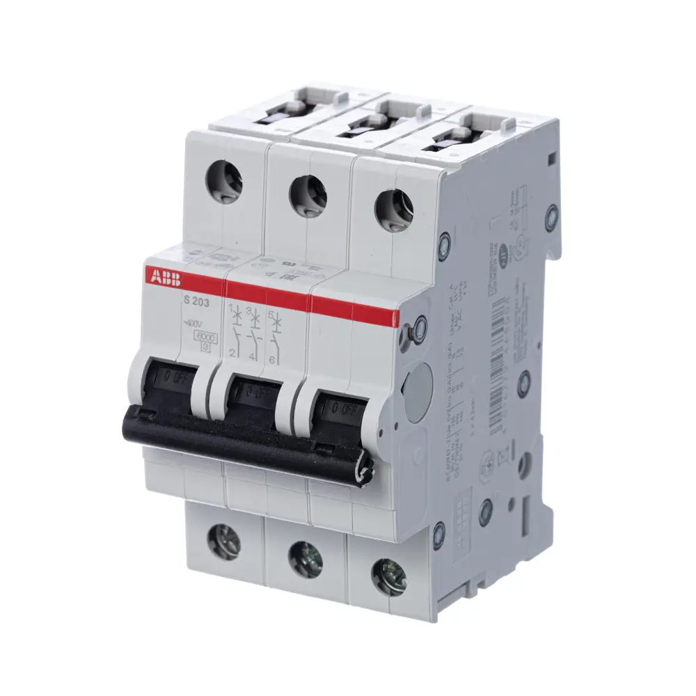 Автоматический выключатель ABB S203 3P C16 А 6 кА 2CDS253001R0164 STLM-2086488