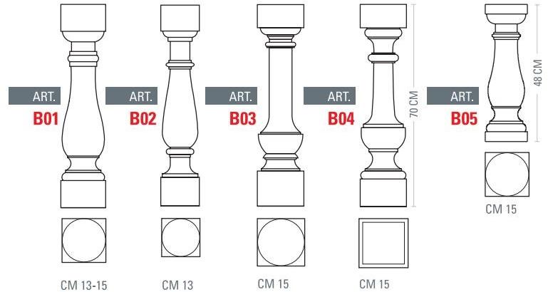 PIMAR Каменная балюстрада Лечче  B02_13  - Вид №1