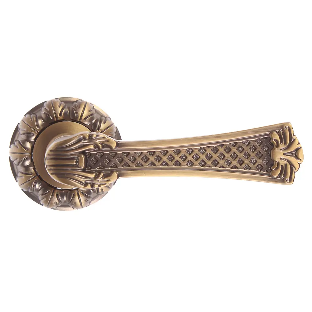 Ручки дверные на розетке Apecs H-2411-Z-AN, цвет античная бронза ARMEX STLM-2093485