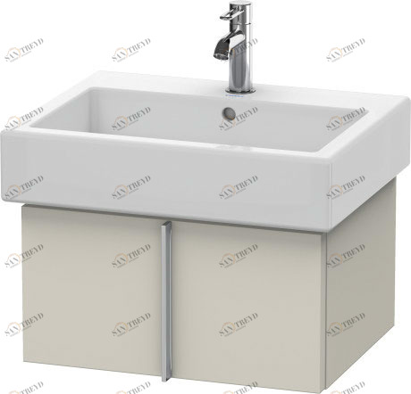 VE610409191 Vero Тумбочка подвесная Серо-коричневый декор Duravit