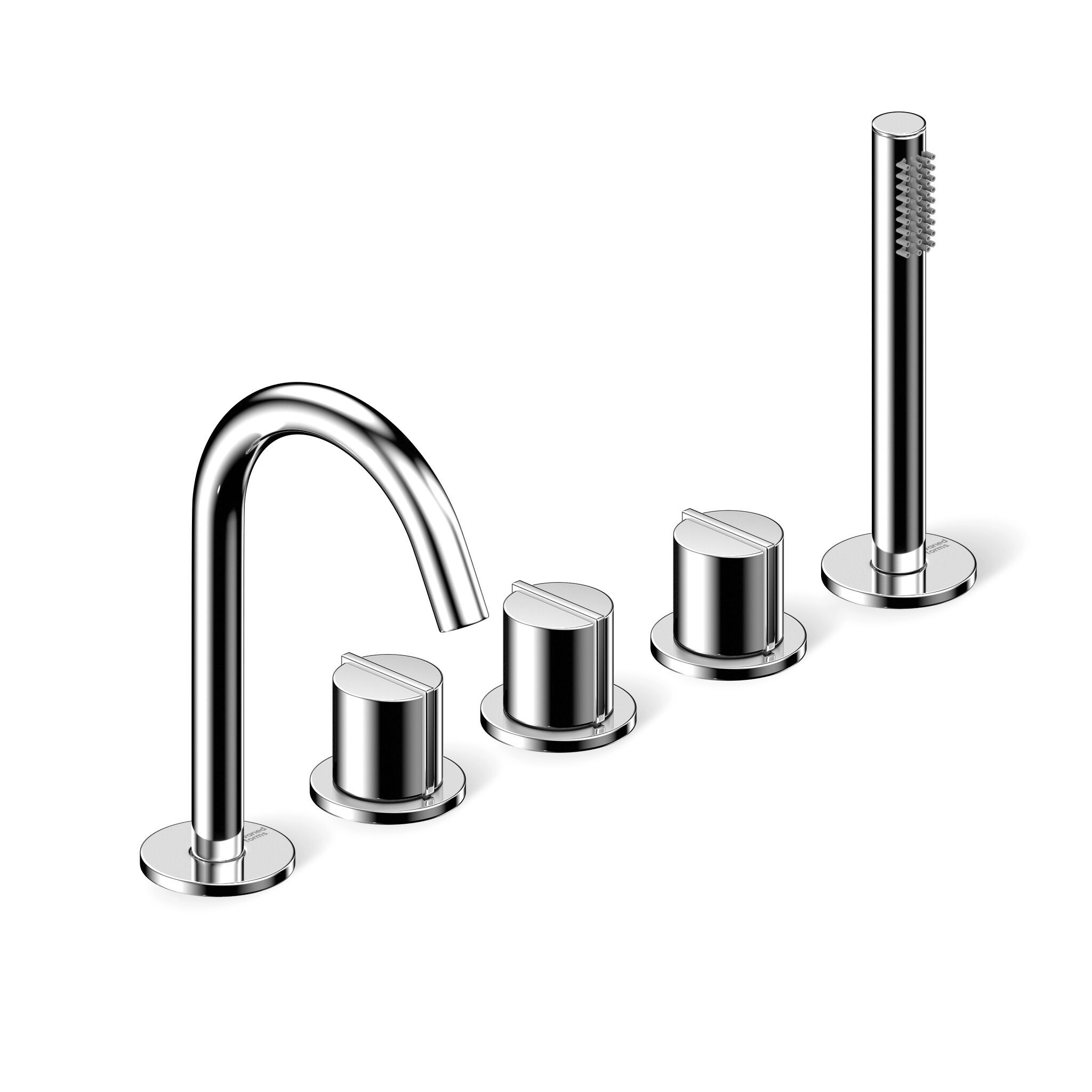 Набор для ванной с 5 отверстиями и ручным душем Varied Forms Macaron ARCH-00002172