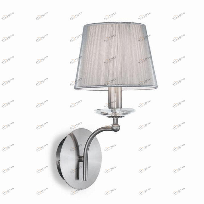 Бра Ideal Lux Paris AP1 IDEAL LUX  079010 Прозрачный;серебро 
