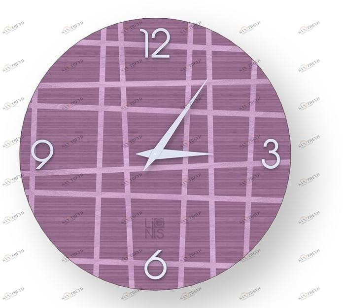 LIGNIS® Настенные часы из инкрустированного дерева Dolcevita lines 10.033 / 10.111