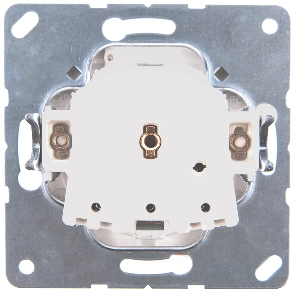 Розетка Jung EcoProfi с заземлением крышка цвет белый STLM-2067711 - Вид №3