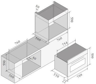 Ilve Многофункциональная духовка класса а + закаленное стекло Professional plus Ov80stct3 Santreyd  - Вид №1