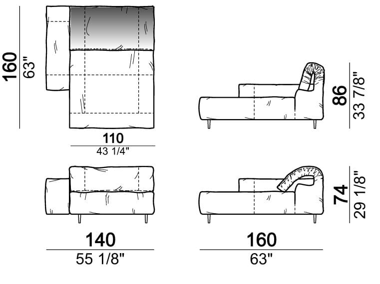 Секционный кожаный диван Arketipo CRAZY DIAMOND ARCH-00133462 - Вид №32
