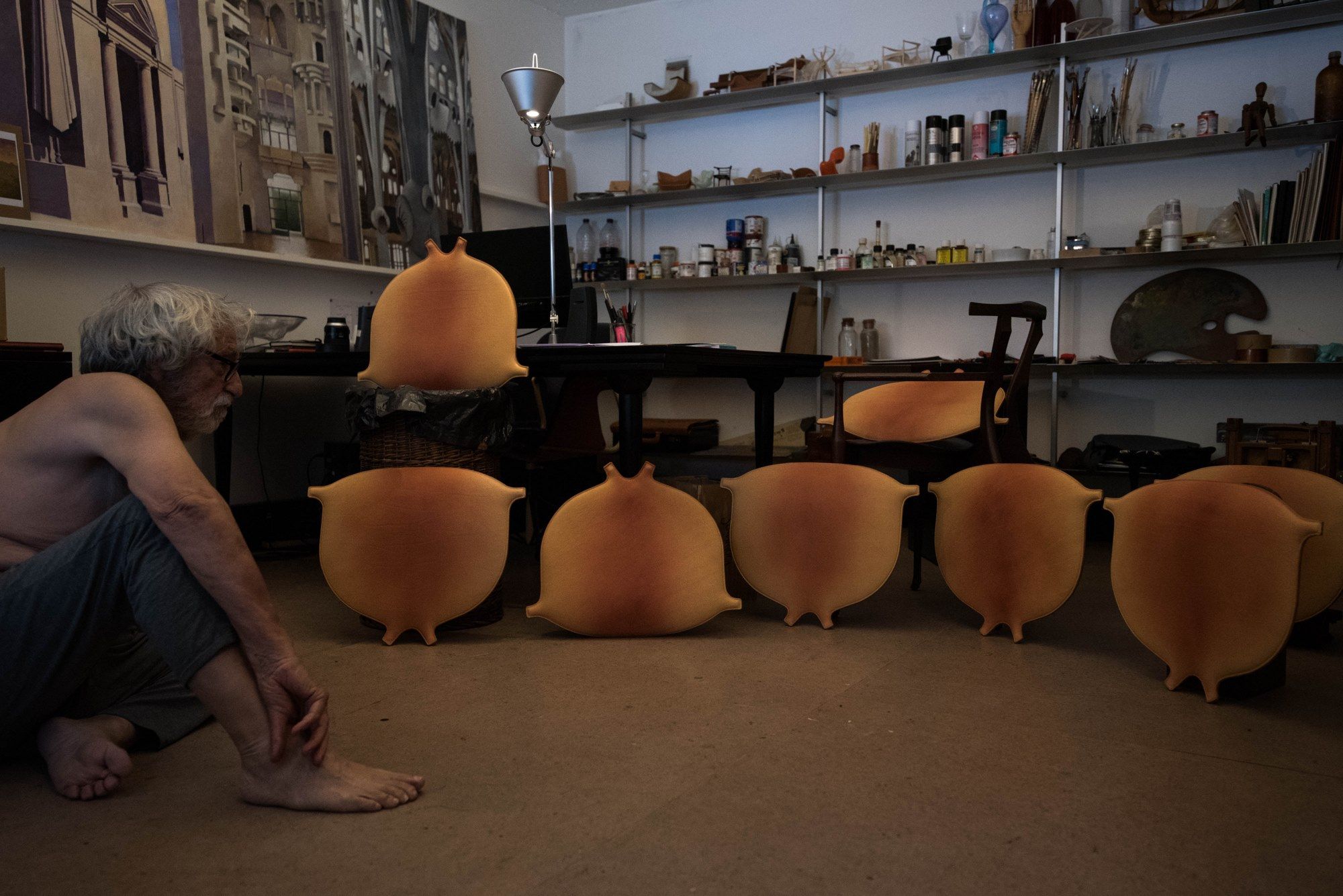 Стул из ясеня с подлокотниками и встроенной подушкой BD Barcelona Гаулино ARCH-00065731 - Вид №16