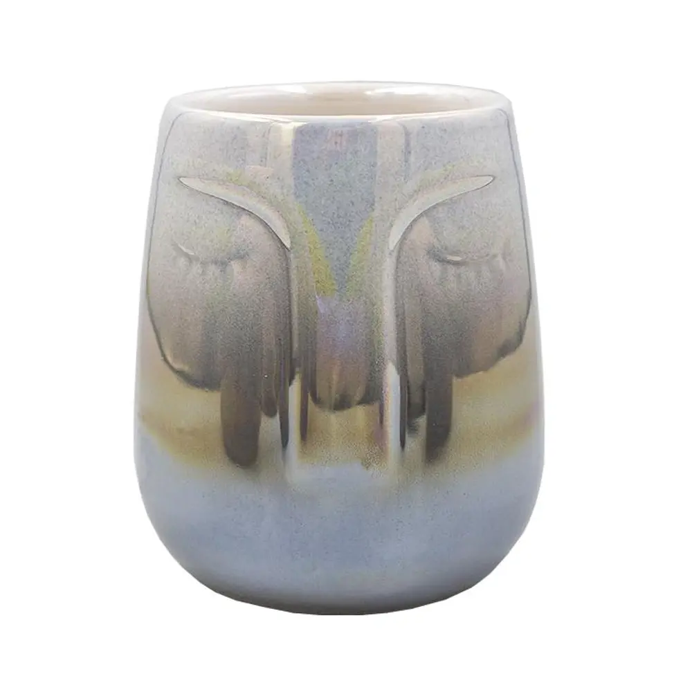 Стакан для зубных щеток Bath Plus Belle W-CE2574AA-TB, керамика, цвет светло-серый STLM-2208065