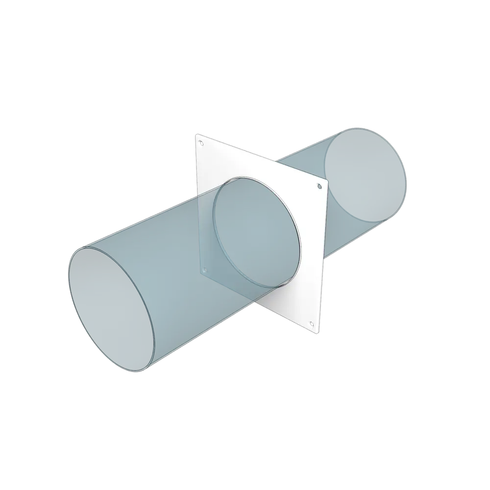 Пластина для круглых воздуховодов Fonet D150 мм пластик STLM-2050786 - Вид №6