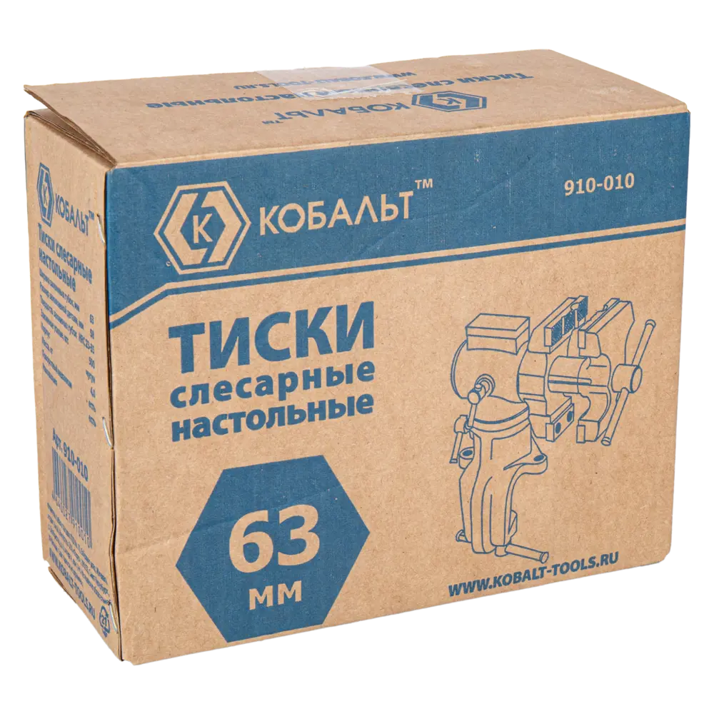 Тиски слесарные настольные Кобальт с поворотным механизмом 89374097 STLM-1422351 - Вид №3