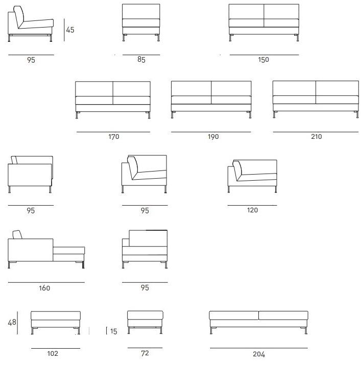 Living Divani Съемный диван Box sun-id-1379513 - Вид №7