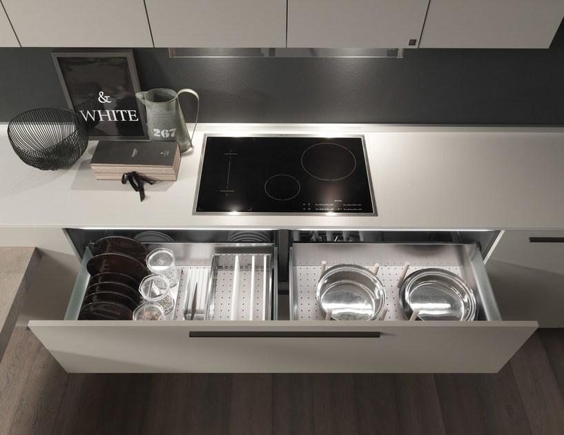 Floritelli Cucine Модульная кухня из ламината с полуостровом Seta sun-id-1354214 - Вид №5