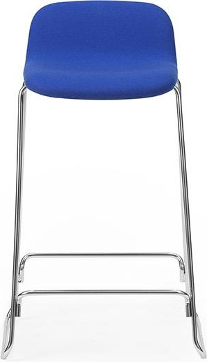 1401877 Barstool w. назад 65 Полная обивка cm Хром / Водолей Normann Copenhagen Just - Вид №1