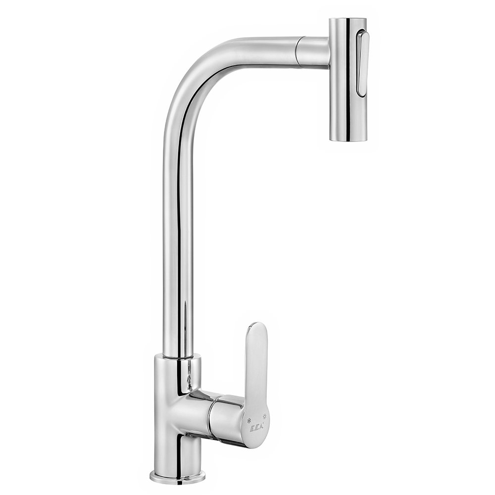 102118127st  Спиральный смеситель для мойки Nita - Ручной душ T - Экономия воды Eca 