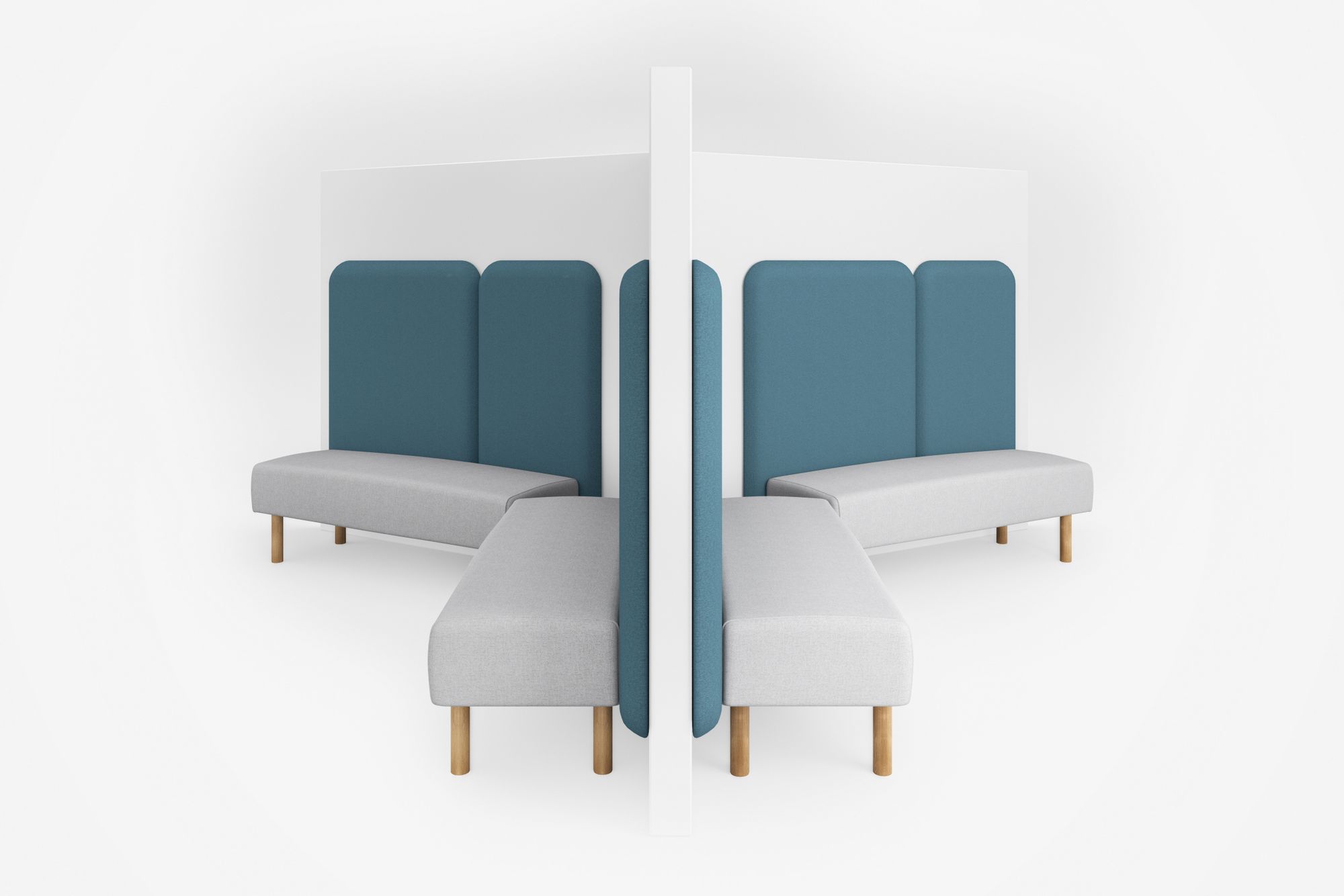 Модульная звукопоглощающая офисная перегородка из ткани Intuit by Softrend август ARCH-00026718 - Вид №1