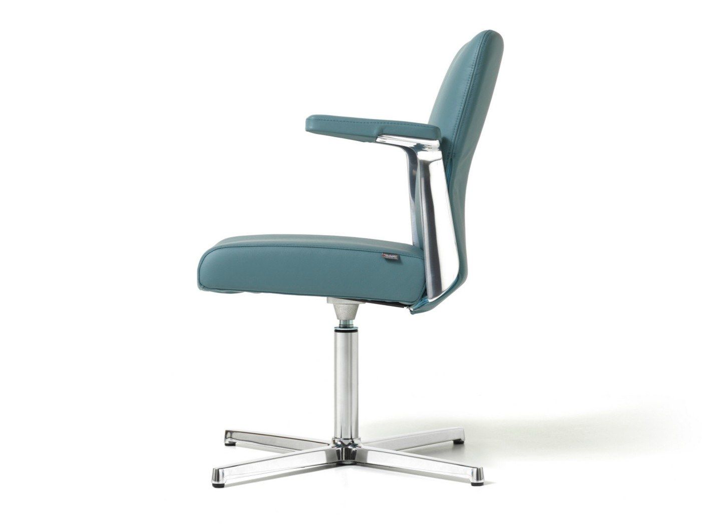 Кожаный офисный стул с подлокотниками с 4 спицами Diemme Halfpipe ARCH-00007522 - Вид №1