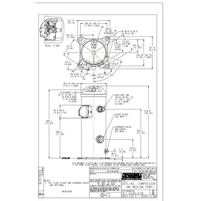 Danfoss MLZ — герметичные спиральные компрессоры MLZ058T4LC9A Компрессор спиральный 121L8652 
