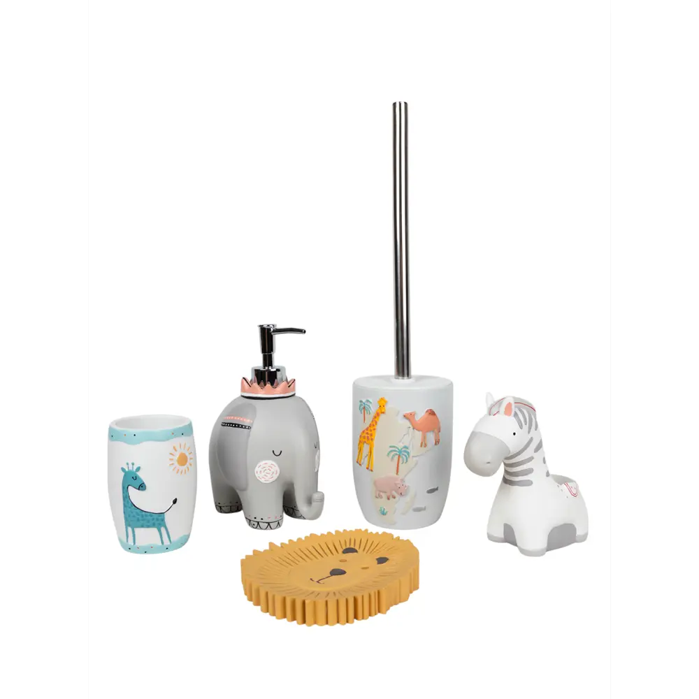 Стакан для щеток саванна полирезина белый/голубой Santreyd STLM-2063795 - Вид №1