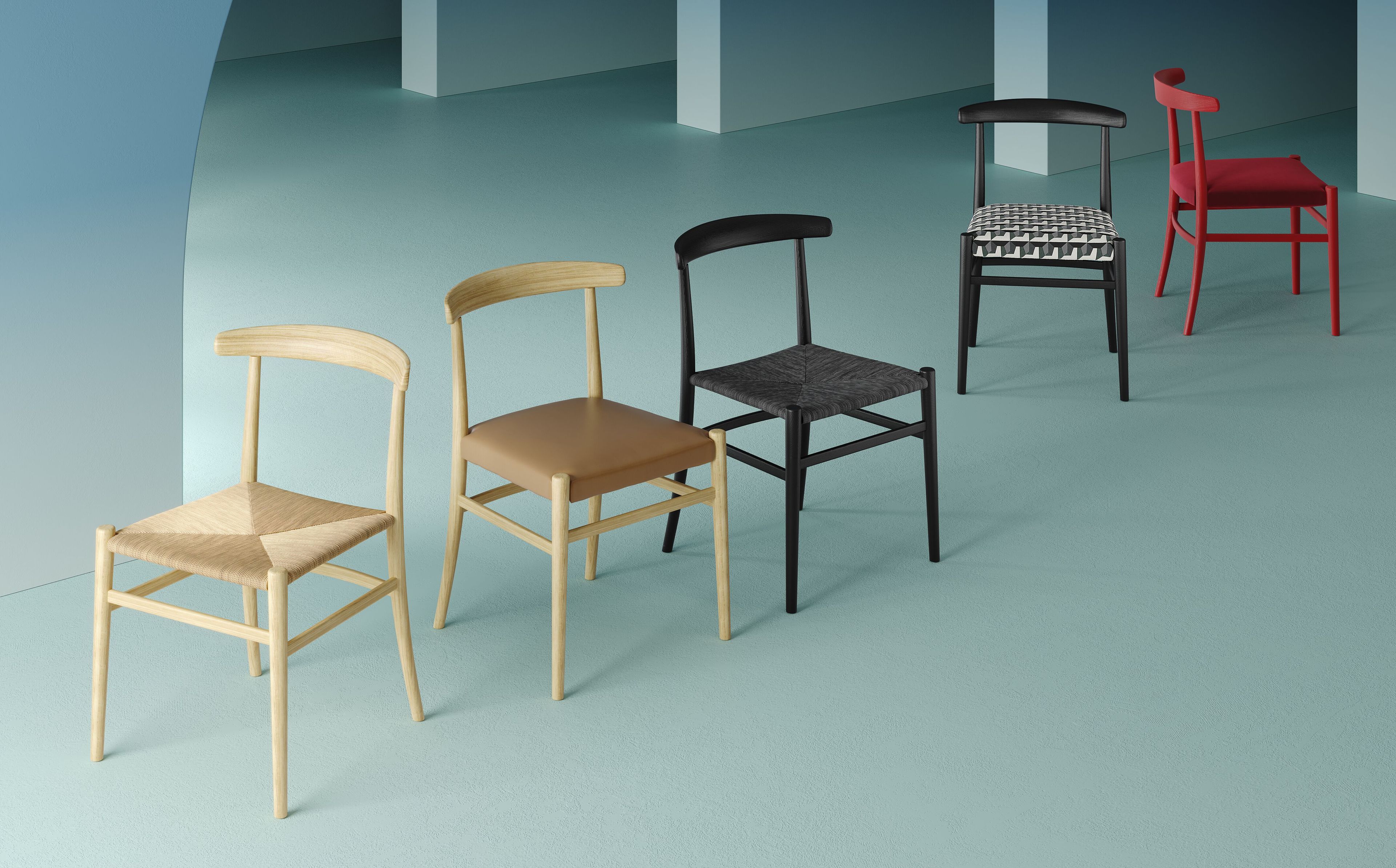 Стул из ясеня и веревки с открытой спинкой Casamilano ZOE ARCH-00074051 - Вид №3