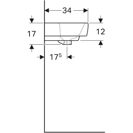 501.718.00.1 Hакладная раковина Geberit Renova Plan Geberit  - Вид №7