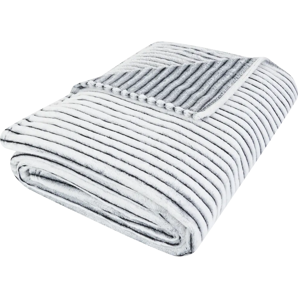 Плед Terra 200x220 см фланель цвет черно-белый Ardenza STLM-2095005