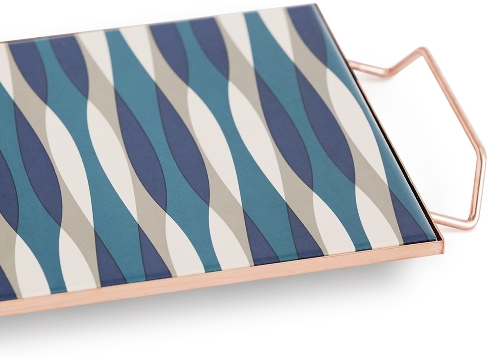 100564 Поднос прямоугольный Blue 60x20 GAN Mix & Match  - Вид №3