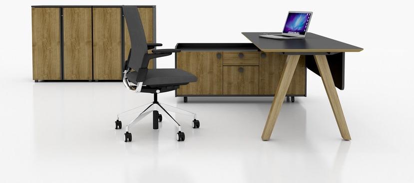 Tuna Ofis Рабочий стол со встроенной полкой Lea sun-id-1471394 - Вид №1