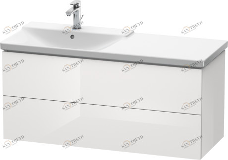 LC625408585 L-Cube Тумбочка подвесная Белый глянцевый лак Duravit