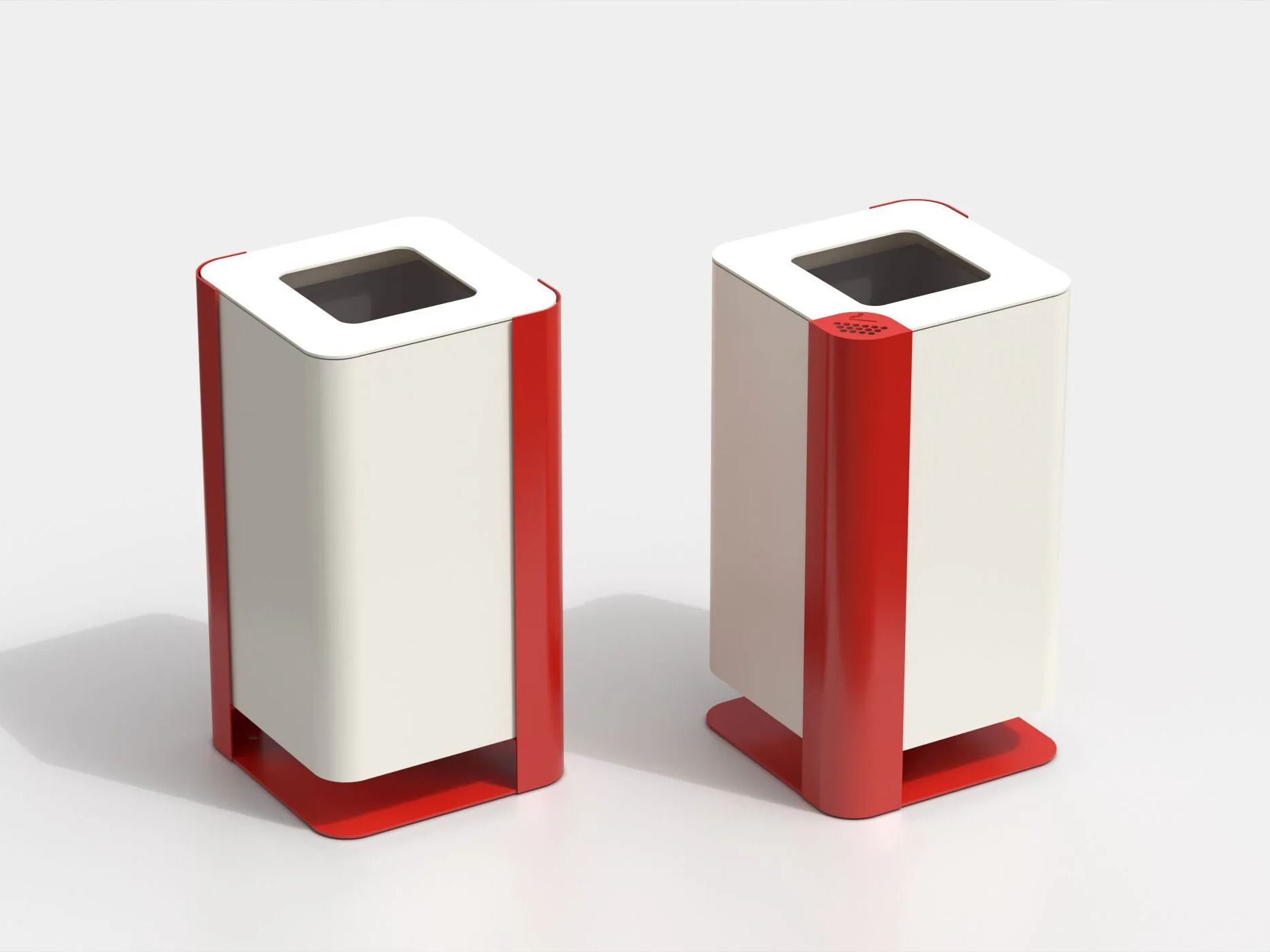 Оцинкованная стальная корзина для мусора с пепельницей Viscio Urban Design BRIDGE ARCH-00144325 - Вид №9