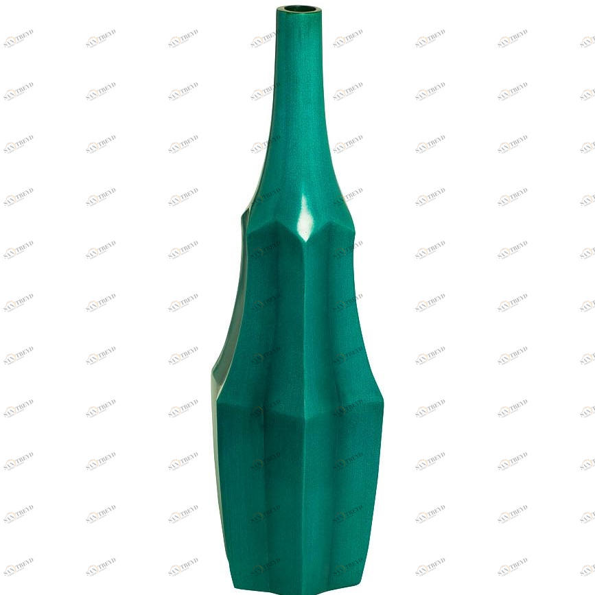 Ваза для цветов зеленая 22х19х71см GARDA DECOR ДИЗАЙНЕРСКИЕ 210905 Зеленый 