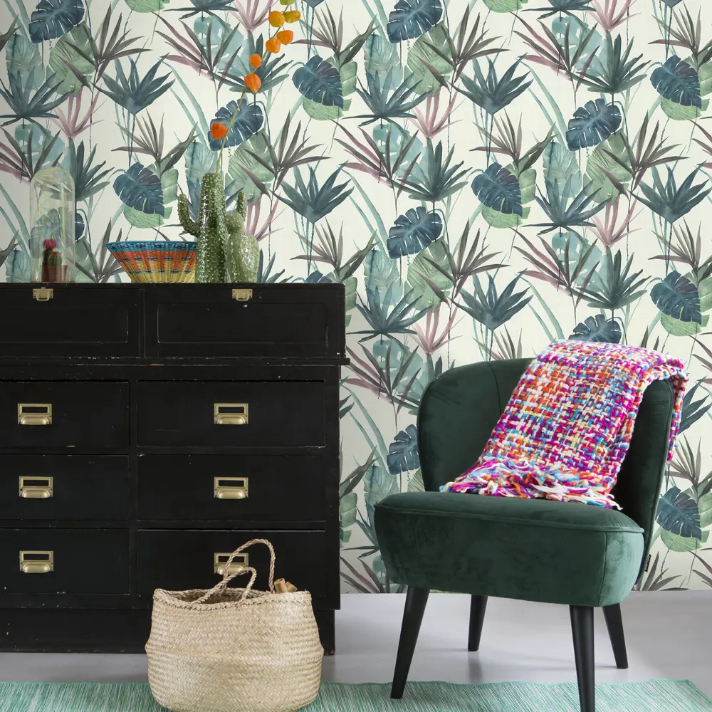 Обои флизелиновые Rasch Barbara зелёные 1.06 м 806625 Barbara home collection xl STLM-2038625 - Вид №2