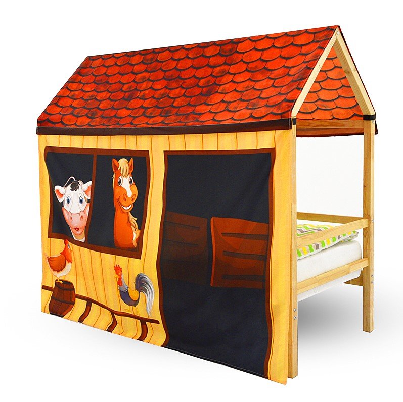 Накидка для кровати-домика Svogen игровая "Ферма" БЕЛЬМАРКО  00-3873221 Желтый Santreyd  - Вид №1