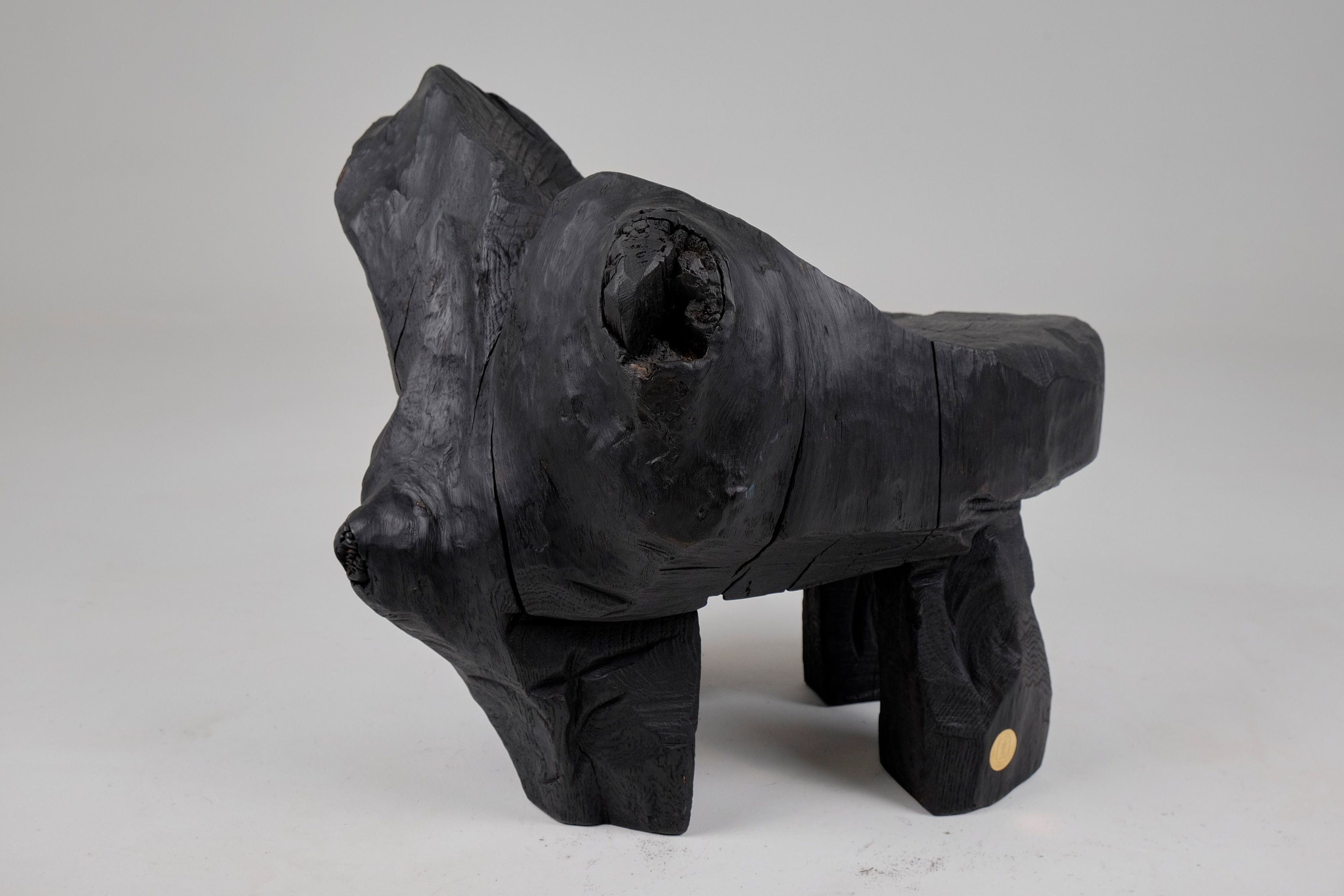 Низкий дубовый стул Logniture Jownik ARCH-00048410 - Вид №12