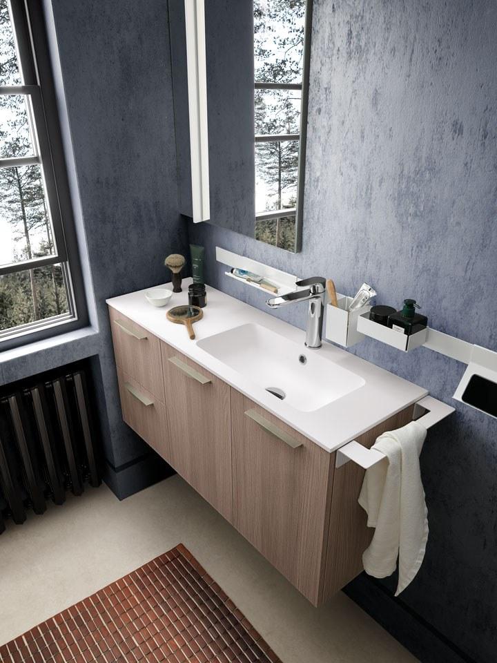 Archeda Тумба под умывальник одинарная настенная, лакированная Light sun-id-1494599 - Вид №2