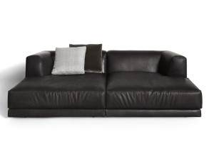 Кожаный модульный диван