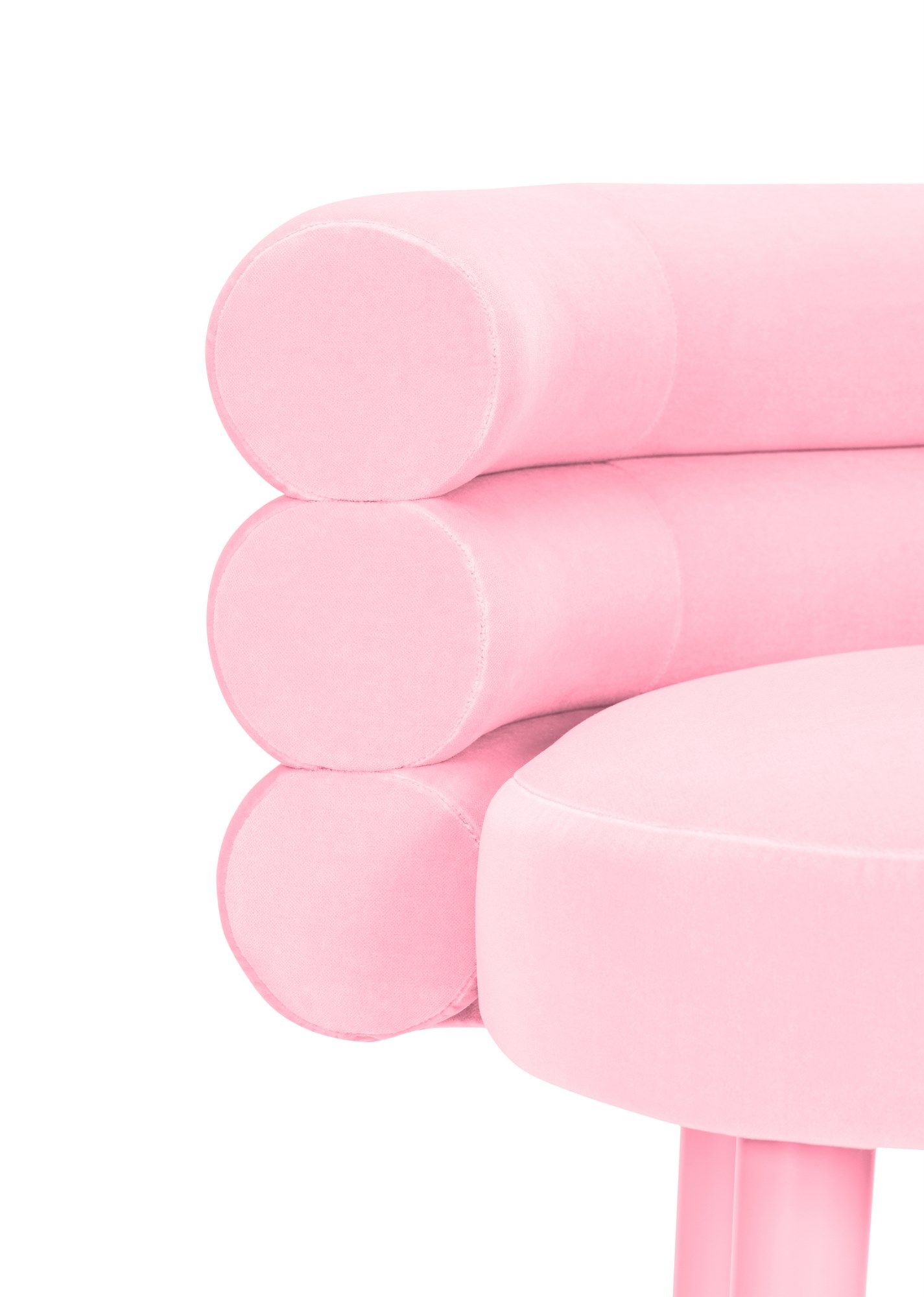 Высокий бархатный мягкий стул ROYAL STRANGER MARSHMALLOW ARCH-00144602 - Вид №7