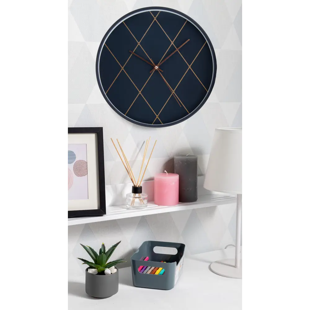 Часы настенные «Ромбы в темном» 30 см Santreyd STLM-2088103 - Вид №6