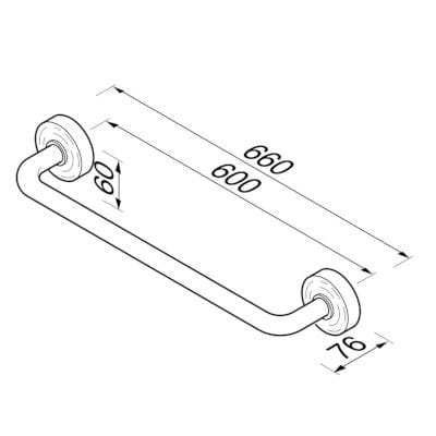 Металлический держатель для полотенец Geesa Luna ARCH-00152360 - Вид №7