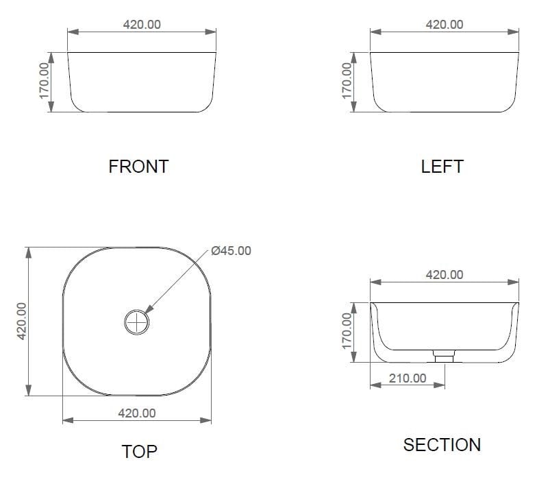 Керамическая квадратная столешница GSG Ceramic Design Hit ARCH-00046827 - Вид №3