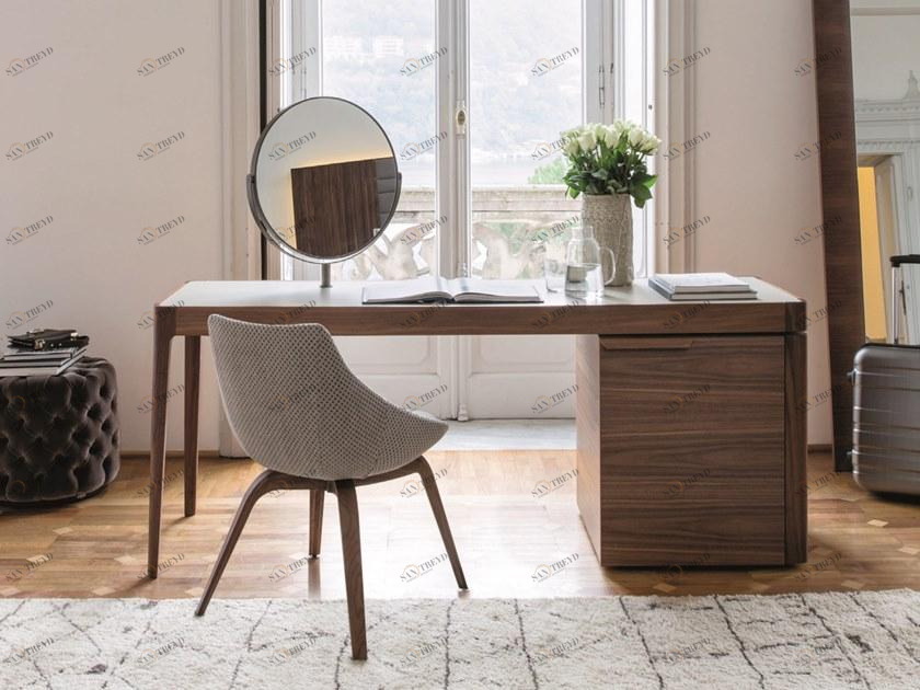 Porada Стол из орехового дерева с ящиками Iron sun-id-1355630