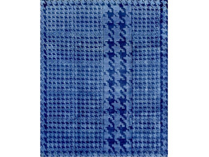 Прямоугольный ковер из шерсти и шелка