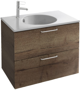 EB2521-R5-N14 Тумба под столешницу 70 см, 2 ящика, хромированная ручка JACOB DELAFON ODÉON RIVE GAUCHE