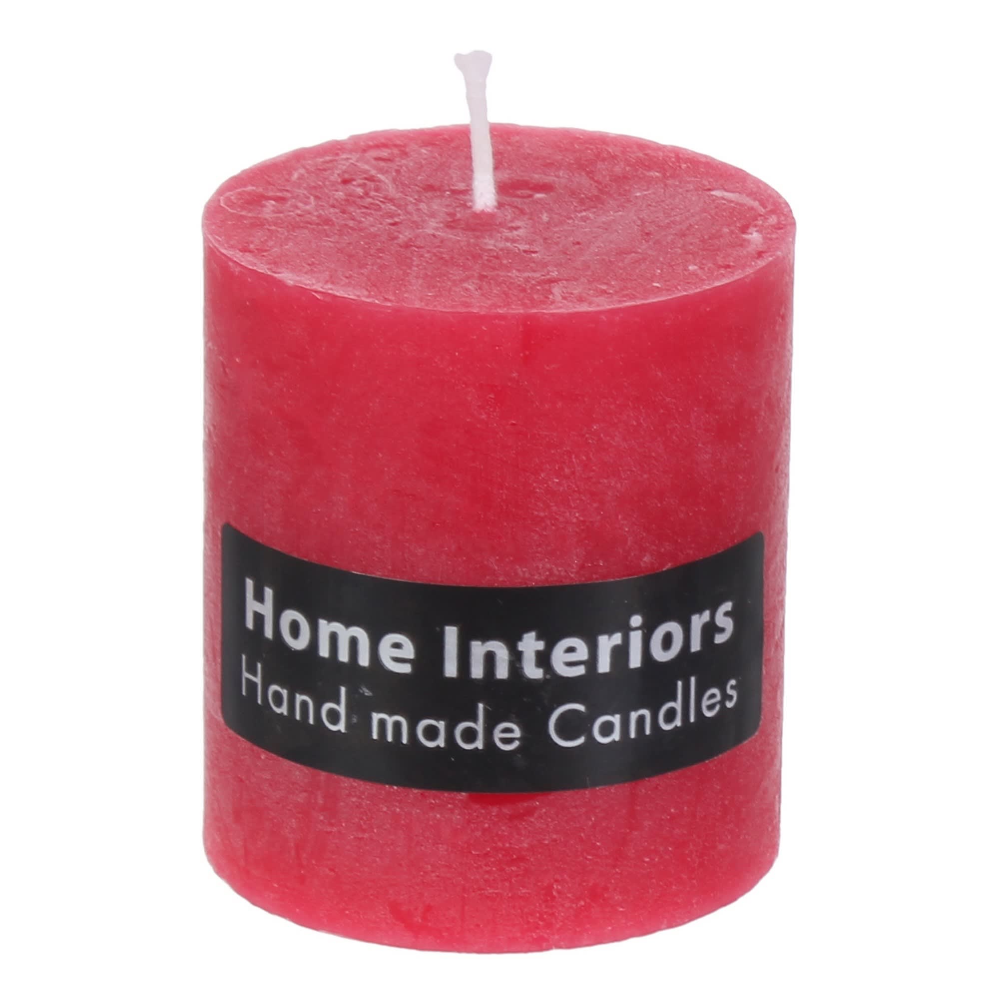 82018415 Свеча-столбик «Рустик», 7х8 см, цвет красный Santreyd 